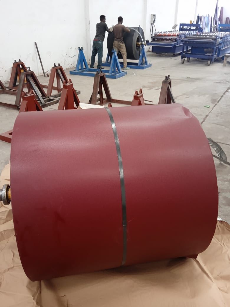 Steel coils at EverBest Mabati factory