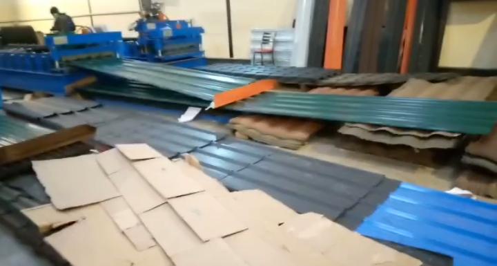 Multiple mabati profiles being produced simultaneously