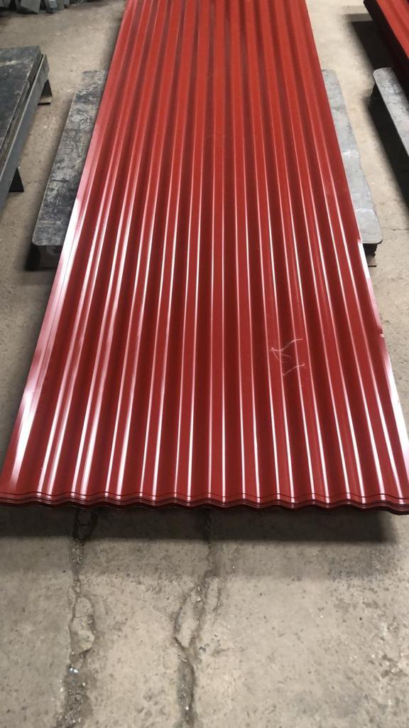Corrugated Glossy Smooth Red Mabati — Everbest